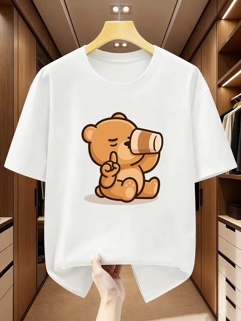 Men s Cotton Cartoon Bear Graphic T Shirt Cute Casual Summer Short Sleeve Tee 5XL різнокольоровий
Men s Cotton Cartoon Bear Graphic T Shirt Cute Casual Summer Short Sleeve Tee 5XL різнокольоровий