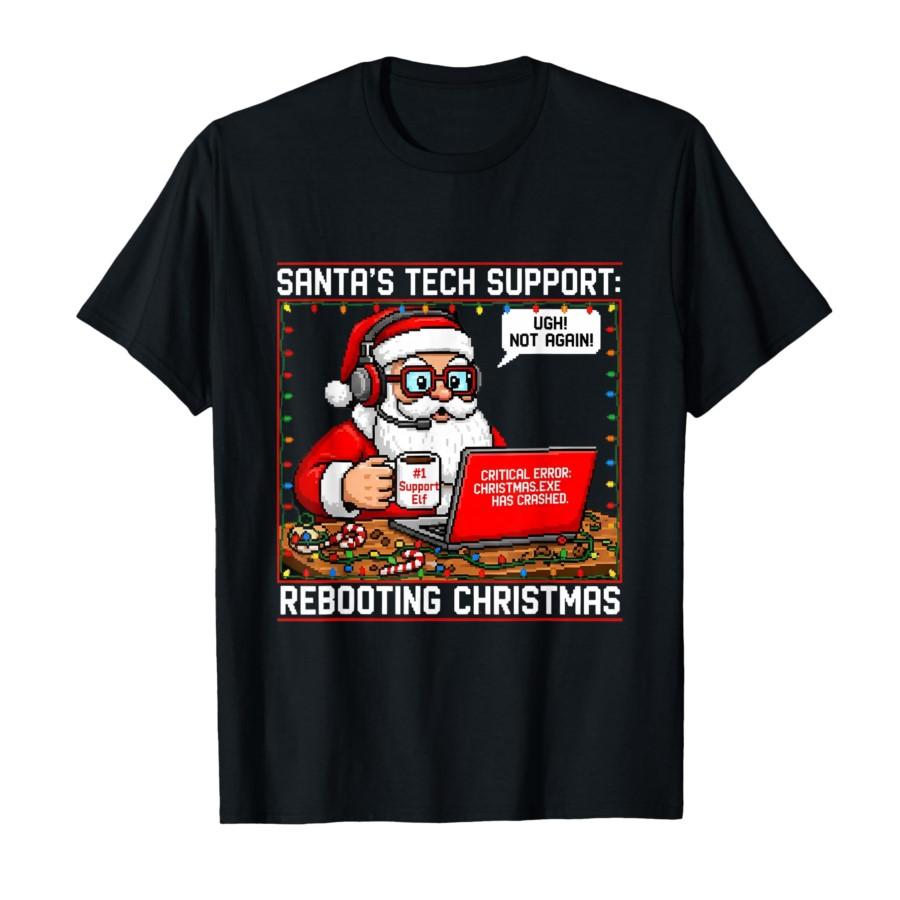 Santa s Tech Support_ Rebooting Christmas Funny T-shirt For Men Women 100% Cotton T Shirts Short Sleeve Tops 1106-2 4XL
Santa s Tech Support_ Rebooting Christmas Funny T-shirt For Men Women 100% Cotton T Shirts Short Sleeve Tops 1106-2 4XL