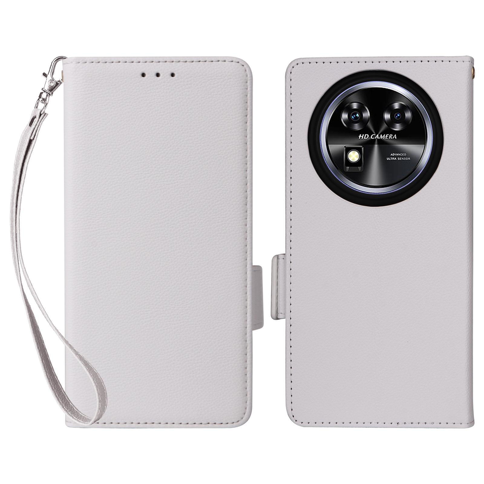 For Oukitel C37 Case with Wrist Strap Litchi Texture PU Leather Wallet Phone Cover White
For Oukitel C37 Case with Wrist Strap Litchi Texture PU Leather Wallet Phone Cover White