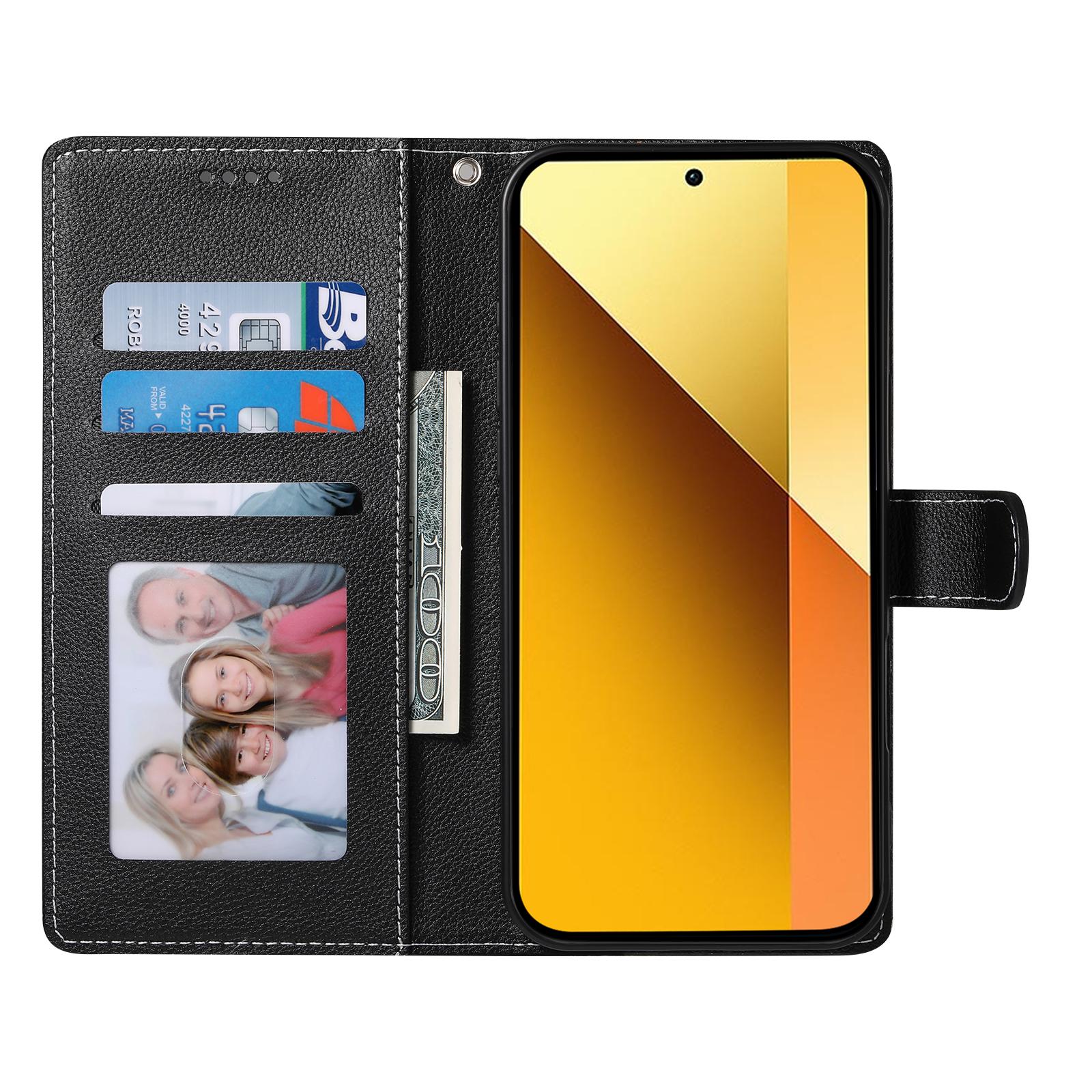 DF-012 For Xiaomi Redmi Note 13 Pro 5G/Poco X6 5G Case Litchi Texture Leather Magnetic Clasp Wallet Stand Phone Cover with Wrist Strap Black
DF-012 For Xiaomi Redmi Note 13 Pro 5G/Poco X6 5G Case Litchi Texture Leather Magnetic Clasp Wallet Stand Phone Cover with Wrist Strap Black