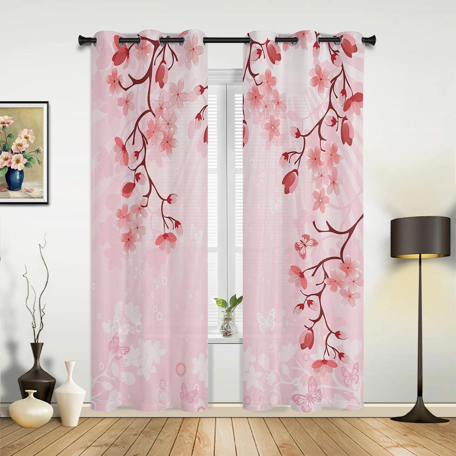 Cherry Blossom Butterfly Retro Window Curtains Home Decoration Living Room Kid Cortinas Kitchen Bedroom Curtain Polyester Ideal For W100*H130(CM)-Hooks&2PCS
Cherry Blossom Butterfly Retro Window Curtains Home Decoration Living Room Kid Cortinas Kitchen Bedroom Curtain Polyester Ideal For W100*H130(CM)-Hooks&2PCS