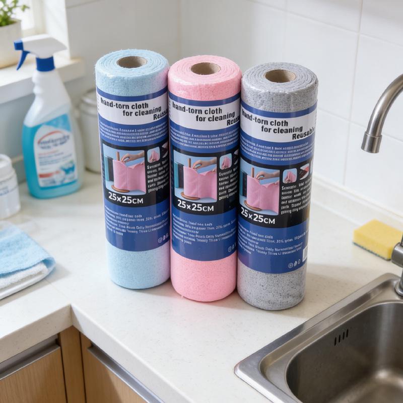 Disposable Weekly Tear-Away Lint-Free Kitchen Dishwashing Cloth with High Absorbency 25*25cm 20 Pieces
Disposable Weekly Tear-Away Lint-Free Kitchen Dishwashing Cloth with High Absorbency 25*25cm 20 Pieces