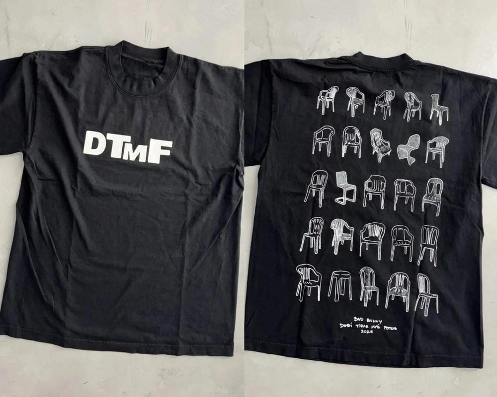 Bad Bunny DTMF Tour Chairs Puerto Rico Exclusive Reprinted shirt Men Women Unisex T-Shirt L
Bad Bunny DTMF Tour Chairs Puerto Rico Exclusive Reprinted shirt Men Women Unisex T-Shirt L