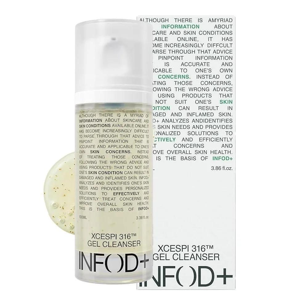 INFODPLUS XCESPI316 Gel Cleanser 3.86oz - Exosome Walnut Powder Deep Pore Cleansing Blackhead Removal Hydrating Foaming Korean Face Wash [
INFODPLUS XCESPI316 Gel Cleanser 3.86oz - Exosome Walnut Powder Deep Pore Cleansing Blackhead Removal Hydrating Foaming Korean Face Wash [