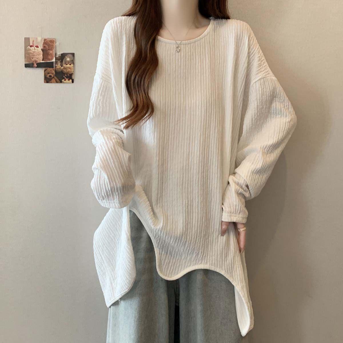 Women s Plus Size Textured Long Sleeve T-shirt with Irregular Hem - Slimming Spring 2025 Fashion Top Large грязно-белый
Women s Plus Size Textured Long Sleeve T-shirt with Irregular Hem - Slimming Spring 2025 Fashion Top Large грязно-белый