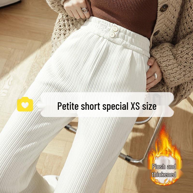 Petite Chenille Corduroy Straight-Leg Pants for Women - Autumn/Winter Height-Enhancing 145cm M (96-110 lbs)
Petite Chenille Corduroy Straight-Leg Pants for Women - Autumn/Winter Height-Enhancing 145cm M (96-110 lbs)