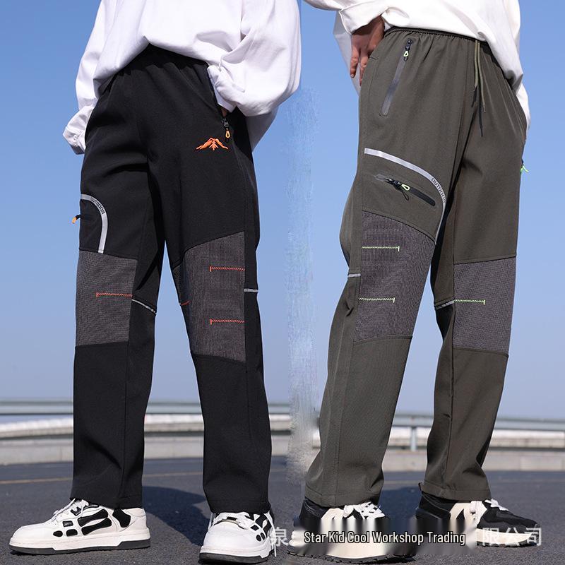 Boys Windproof Softshell Cargo Pants - Spring/Autumn 2025 Style for Hiking & Mountaineering. 180 cm чорний
Boys Windproof Softshell Cargo Pants - Spring/Autumn 2025 Style for Hiking & Mountaineering. 180 cm чорний