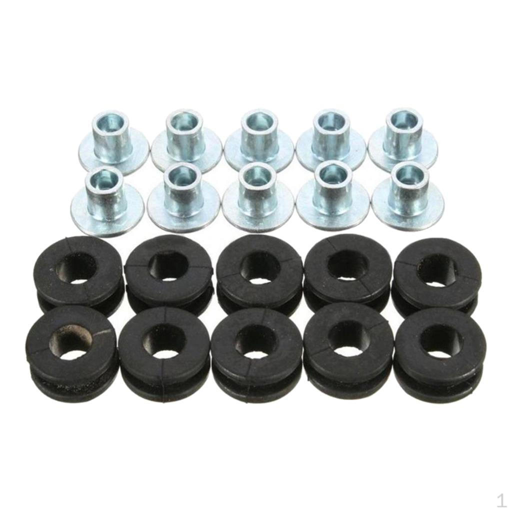10xUniversal Motorbike Rubber Fairing Cowling Grommet Bushing Bolts Gasket,
10xUniversal Motorbike Rubber Fairing Cowling Grommet Bushing Bolts Gasket,