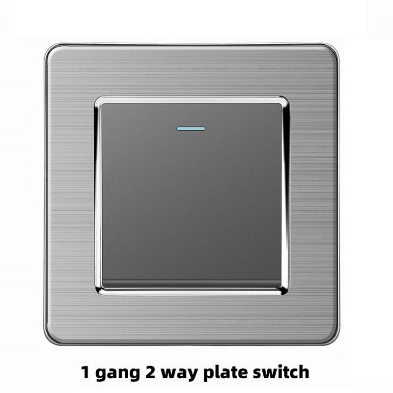 1Pc Smart Type-c DIY Wall 220V Light Switch Grey Stainless Steel USB UK 13A Electrical Socket Fast Charging
1Pc Smart Type-c DIY Wall 220V Light Switch Grey Stainless Steel USB UK 13A Electrical Socket Fast Charging