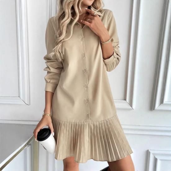 Women s Button Down Shirt Dress Long Sleeve Pleated Patchwork Swing Dress Casual Lapel Collared Mini Dress 2XL
Women s Button Down Shirt Dress Long Sleeve Pleated Patchwork Swing Dress Casual Lapel Collared Mini Dress 2XL