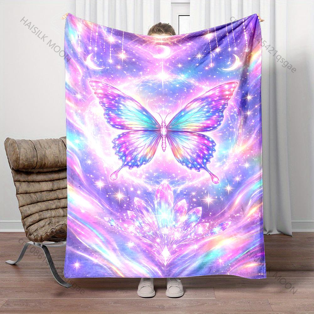 Colorful butterfly in starry sky Print Blanket Warm Soft Fluffy Kids and Adult Sofa Bed Throw Blanket for Home Travel Camping 75x90cm
Colorful butterfly in starry sky Print Blanket Warm Soft Fluffy Kids and Adult Sofa Bed Throw Blanket for Home Travel Camping 75x90cm