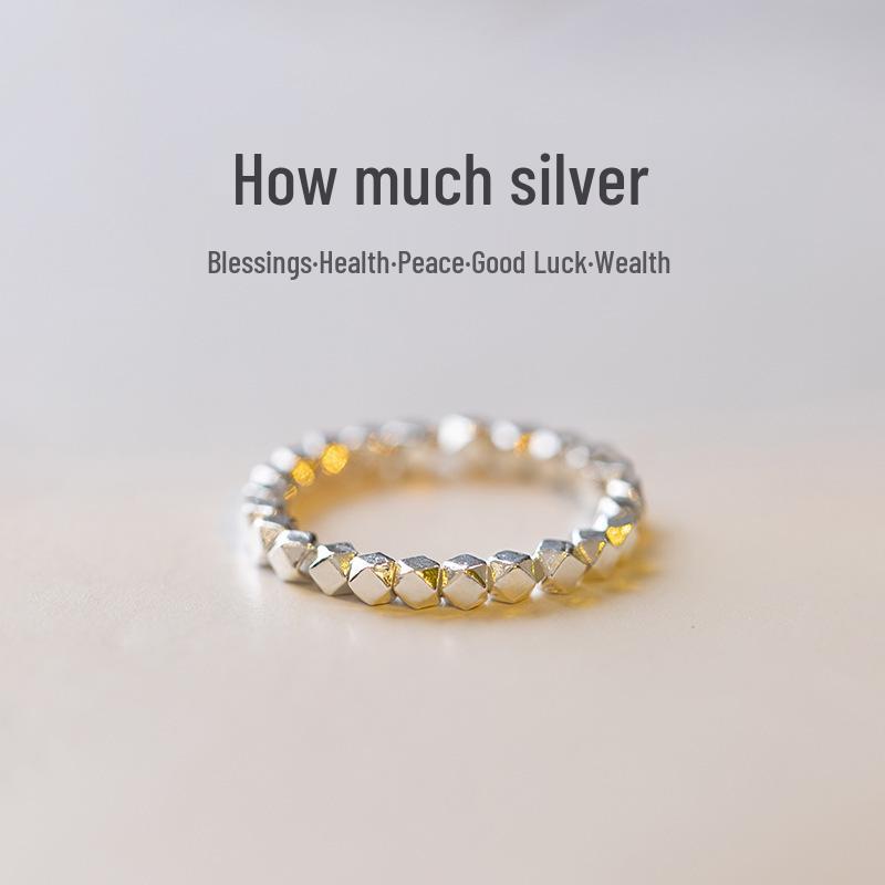A Few Pieces of Silver: 925 Silver Bead Ring for Women, Unique Design, Best Friend Gift, Vintage Jewelry Ring No. 6, Circumference 5CM
A Few Pieces of Silver: 925 Silver Bead Ring for Women, Unique Design, Best Friend Gift, Vintage Jewelry Ring No. 6, Circumference 5CM