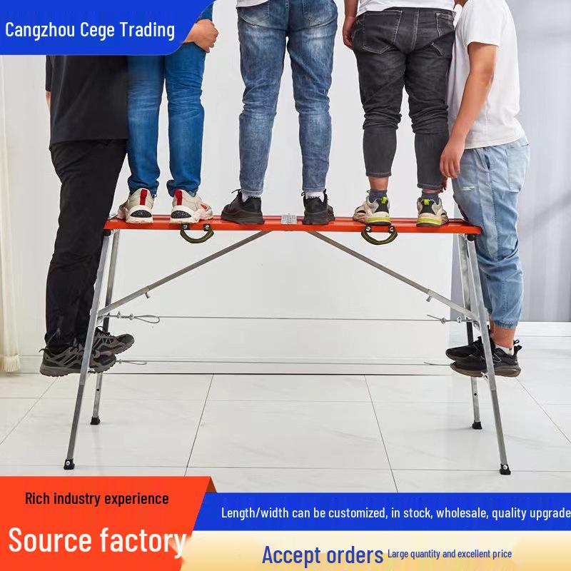 Thickened Aluminum Folding Step Stool & Multi-functional H-type Scaffolding Length 120, Width 27
Thickened Aluminum Folding Step Stool & Multi-functional H-type Scaffolding Length 120, Width 27
