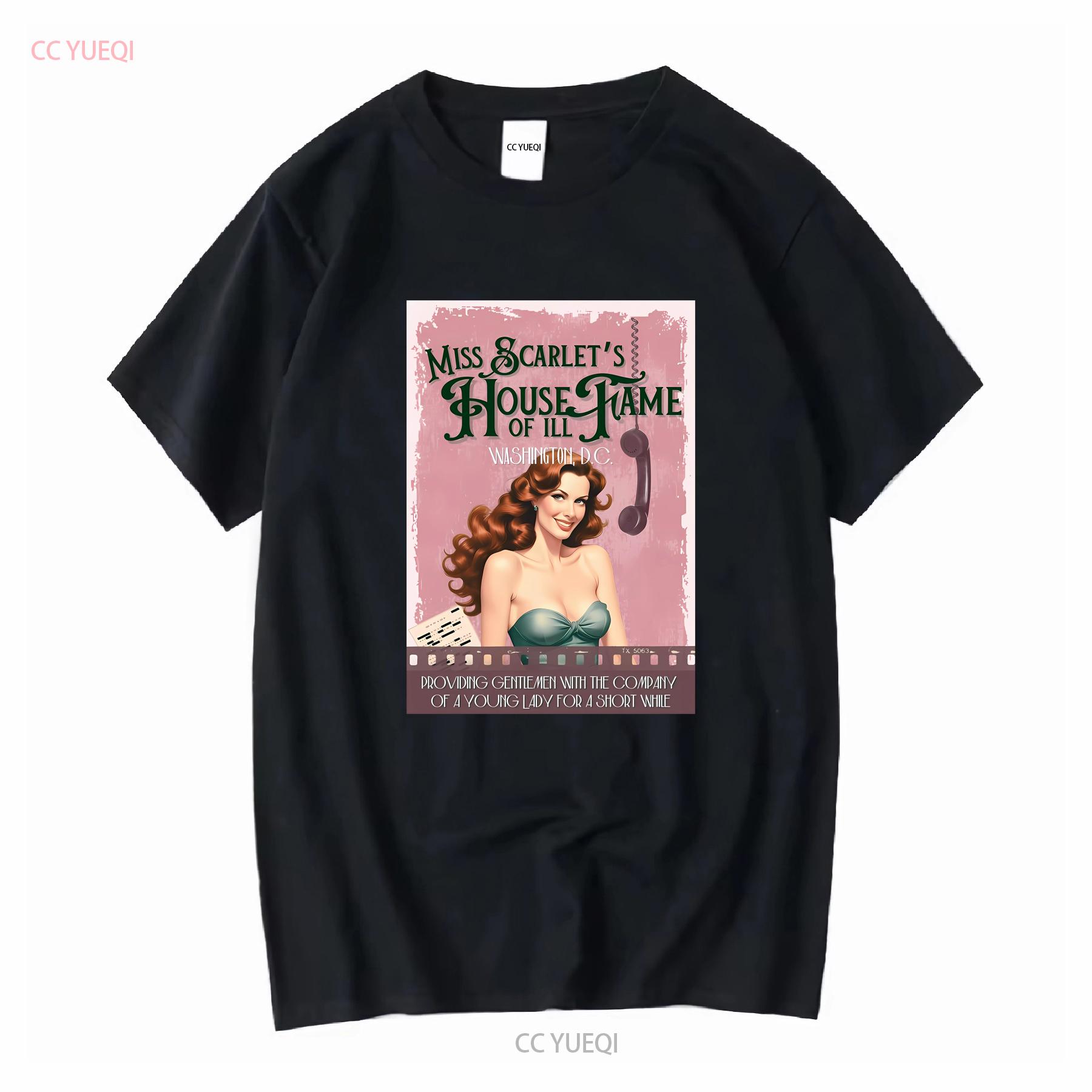 Clue T Shirt Miss Scarlet House Comedy Movie Game Murder Mystery Whodunnit Vintage Retro Style long or short sleeves vintage 4XL
Clue T Shirt Miss Scarlet House Comedy Movie Game Murder Mystery Whodunnit Vintage Retro Style long or short sleeves vintage 4XL