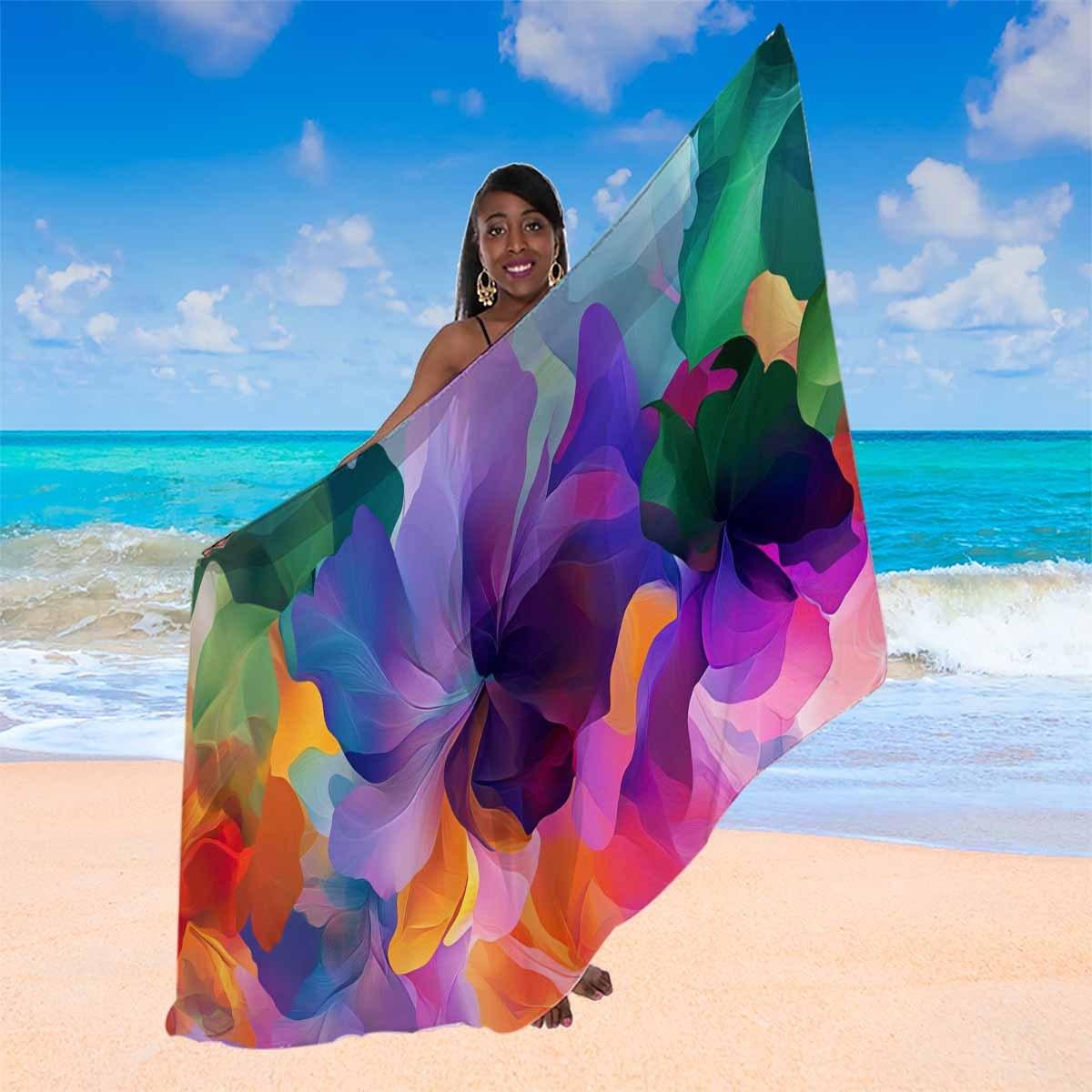 Vibrant Tropical Flower Print Beach Towel Quick Dry Microfiber Sand Free Absorbent Washable for Summer Pool Travel Vacation W30*H60(CM)
Vibrant Tropical Flower Print Beach Towel Quick Dry Microfiber Sand Free Absorbent Washable for Summer Pool Travel Vacation W30*H60(CM)
