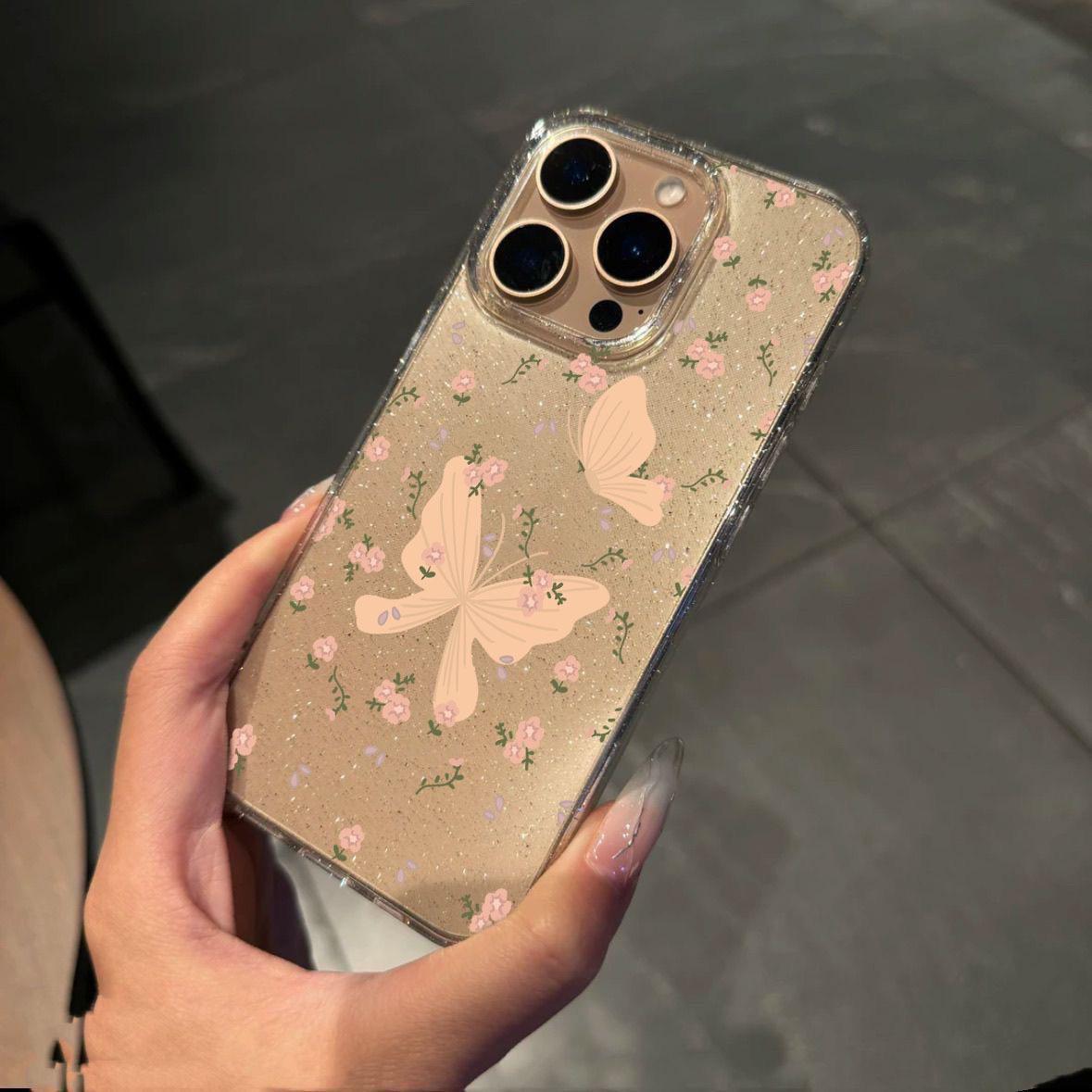 Мягкий чехол с блестками в виде бабочки и цветка для Apple 16 Pro Max/13/14/15/15 Pro iPhone 7 Plus
Мягкий чехол с блестками в виде бабочки и цветка для Apple 16 Pro Max/13/14/15/15 Pro iPhone 7 Plus