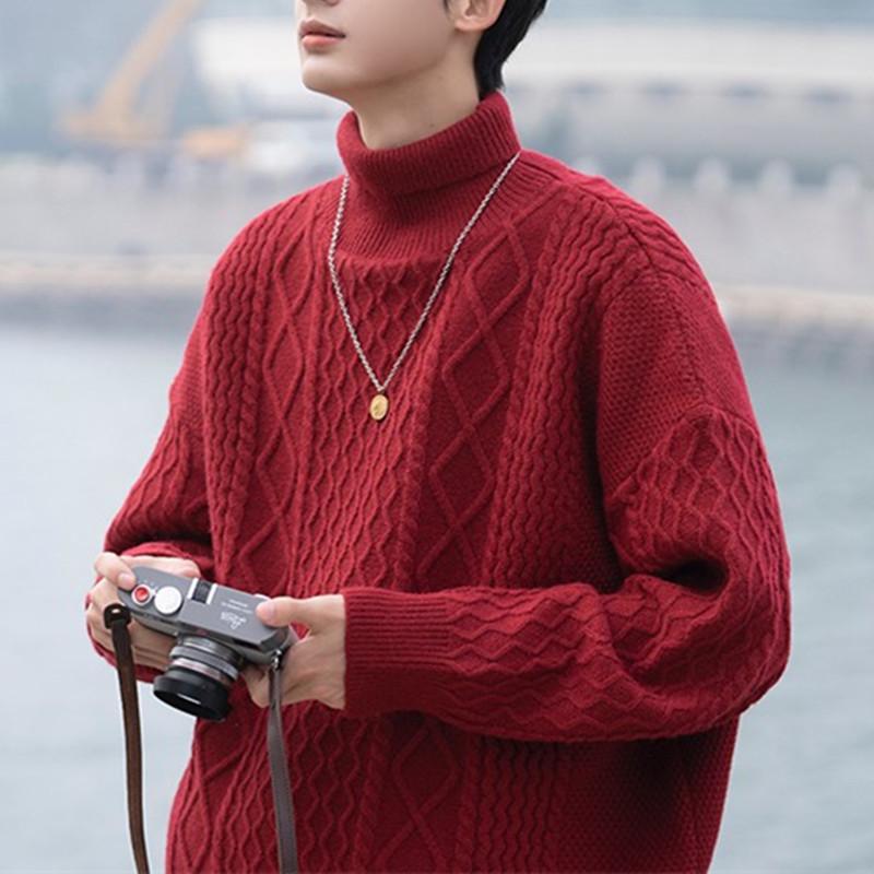 Unisex 2024 Autumn/Winter Retro Red High Neck Cable Knit Sweater - Loose, Thick, Korean Style Medium красный
Unisex 2024 Autumn/Winter Retro Red High Neck Cable Knit Sweater - Loose, Thick, Korean Style Medium красный