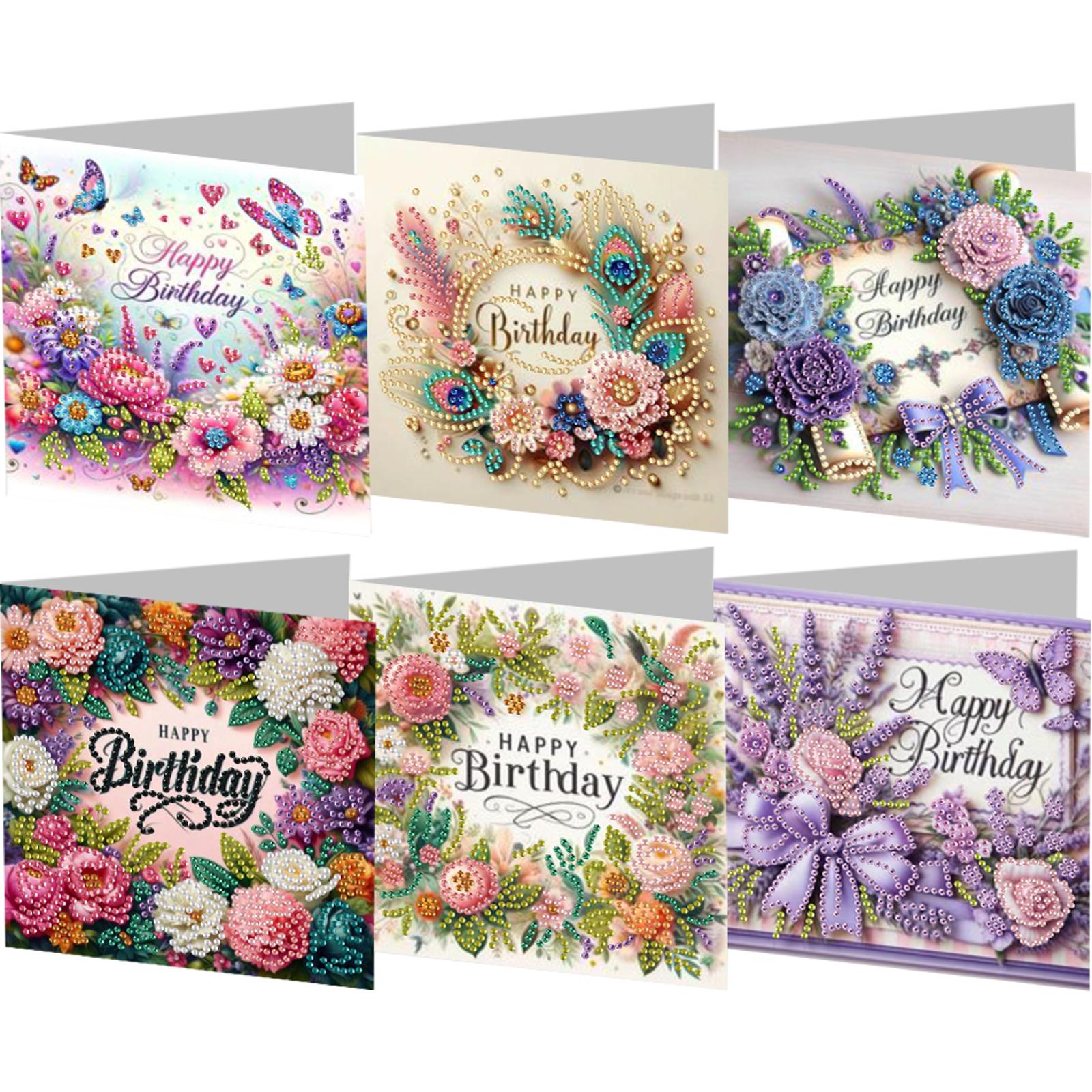 6pcs DIY Diamond Art Greeting Cards Flowers Pattern Diamond Art Handmade Cards for Christmas Birthdays Thanksgiving and Holidays
6pcs DIY Diamond Art Greeting Cards Flowers Pattern Diamond Art Handmade Cards for Christmas Birthdays Thanksgiving and Holidays