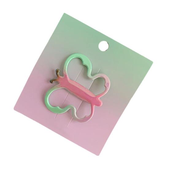 Hairpin Rounded Edges No Hair Damage Metal Clip Stable Grip Non-Slip Dreamy Gradient Butterfly Shape Portable Side Bangs Hair Clip A
Hairpin Rounded Edges No Hair Damage Metal Clip Stable Grip Non-Slip Dreamy Gradient Butterfly Shape Portable Side Bangs Hair Clip A