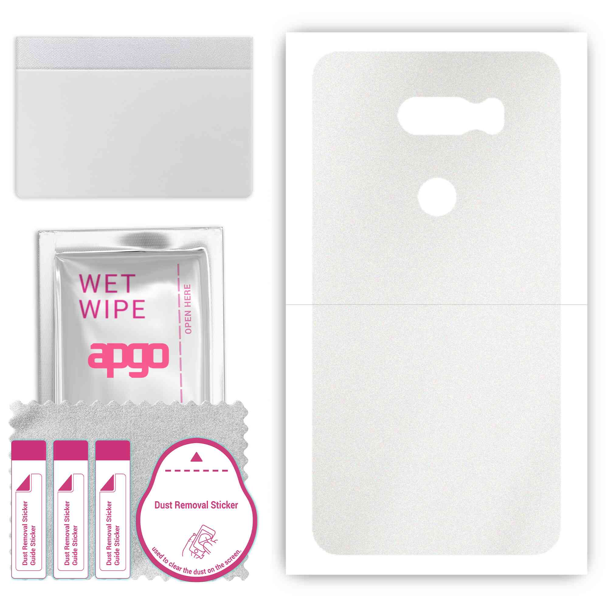 apgo Protective Skin Sticker for the back compatible with LG V30, Wrap Film, Foil, Vinyl - Pattern Matte Transparent
apgo Protective Skin Sticker for the back compatible with LG V30, Wrap Film, Foil, Vinyl - Pattern Matte Transparent