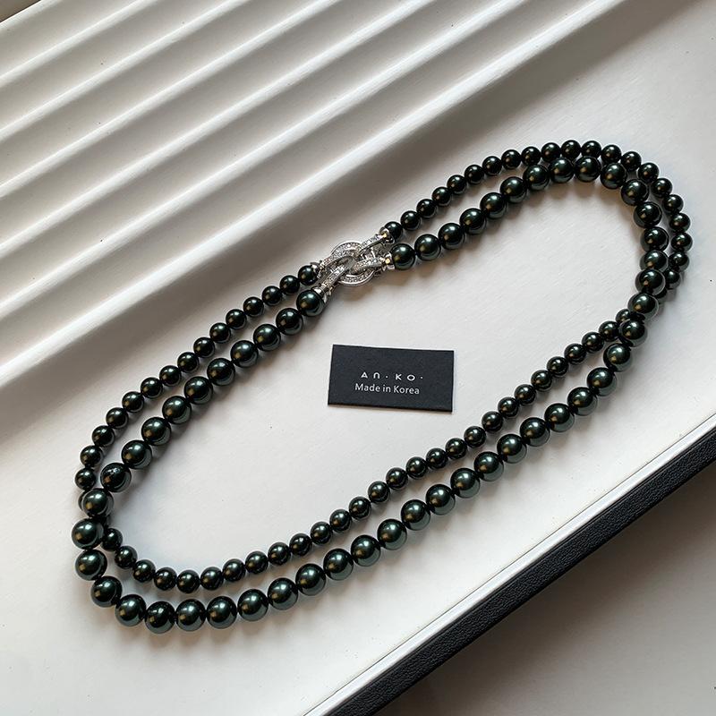 High-end double-layered pearl necklace women s premium atmospheric collarbone neck chain sweater chain
High-end double-layered pearl necklace women s premium atmospheric collarbone neck chain sweater chain