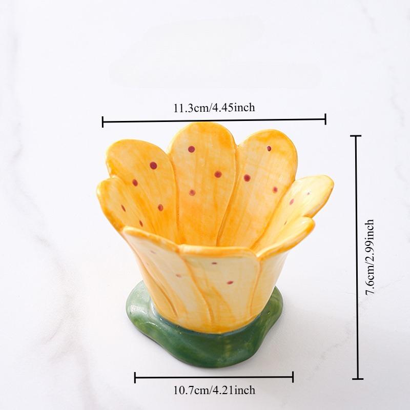 Керамическая чашка с цветами, расписанная вручную, чашка для ароматерапевтической свечи DIY, сосуд-подсвечник, пустая чашка жёлтый
Керамическая чашка с цветами, расписанная вручную, чашка для ароматерапевтической свечи DIY, сосуд-подсвечник, пустая чашка жёлтый