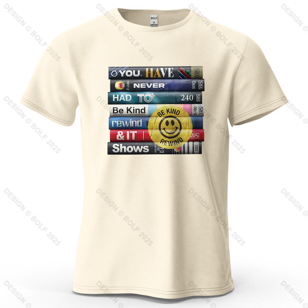 Be Kind Rewind Inspirational Printed Men s T-Shirt 100% Cotton Oversized Retro Graphic Tees for Women Tops Tees Streetwear 4XL
Be Kind Rewind Inspirational Printed Men s T-Shirt 100% Cotton Oversized Retro Graphic Tees for Women Tops Tees Streetwear 4XL