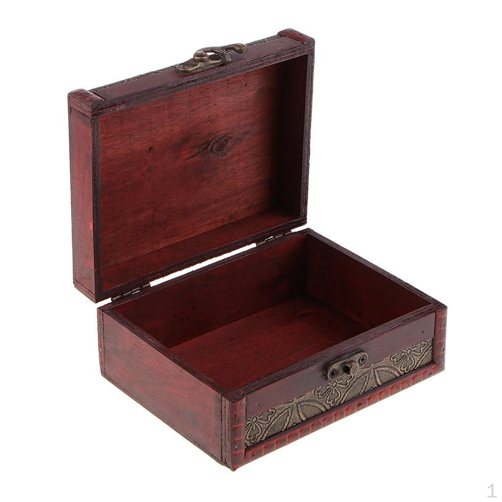 1x винтажный маленький деревянный замок, держатель для ювелирных изделий, ожерелье, браслет, подарочная коробка