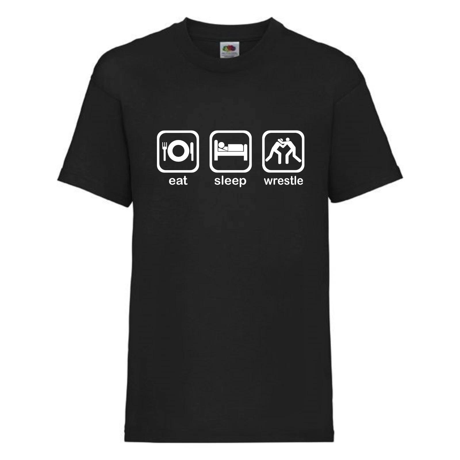 Kids Wrestling T-Shirt - Eat, Sleep, Wrestle - Wrestler, Birthday Gift S
Kids Wrestling T-Shirt - Eat, Sleep, Wrestle - Wrestler, Birthday Gift S