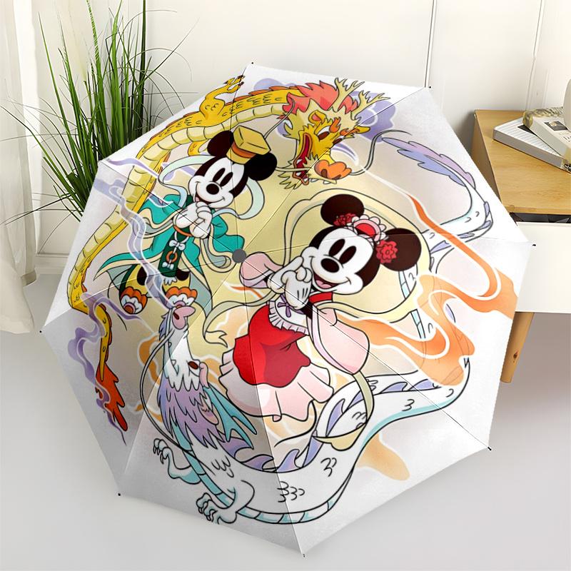 1pc Dragon Mickey Minnie Pattern Beautiful Looking Automatic Folding Umbrella, 3 Folding, 8 Pole Frame Design, Durable and Suitable for Trav
1pc Dragon Mickey Minnie Pattern Beautiful Looking Automatic Folding Umbrella, 3 Folding, 8 Pole Frame Design, Durable and Suitable for Trav