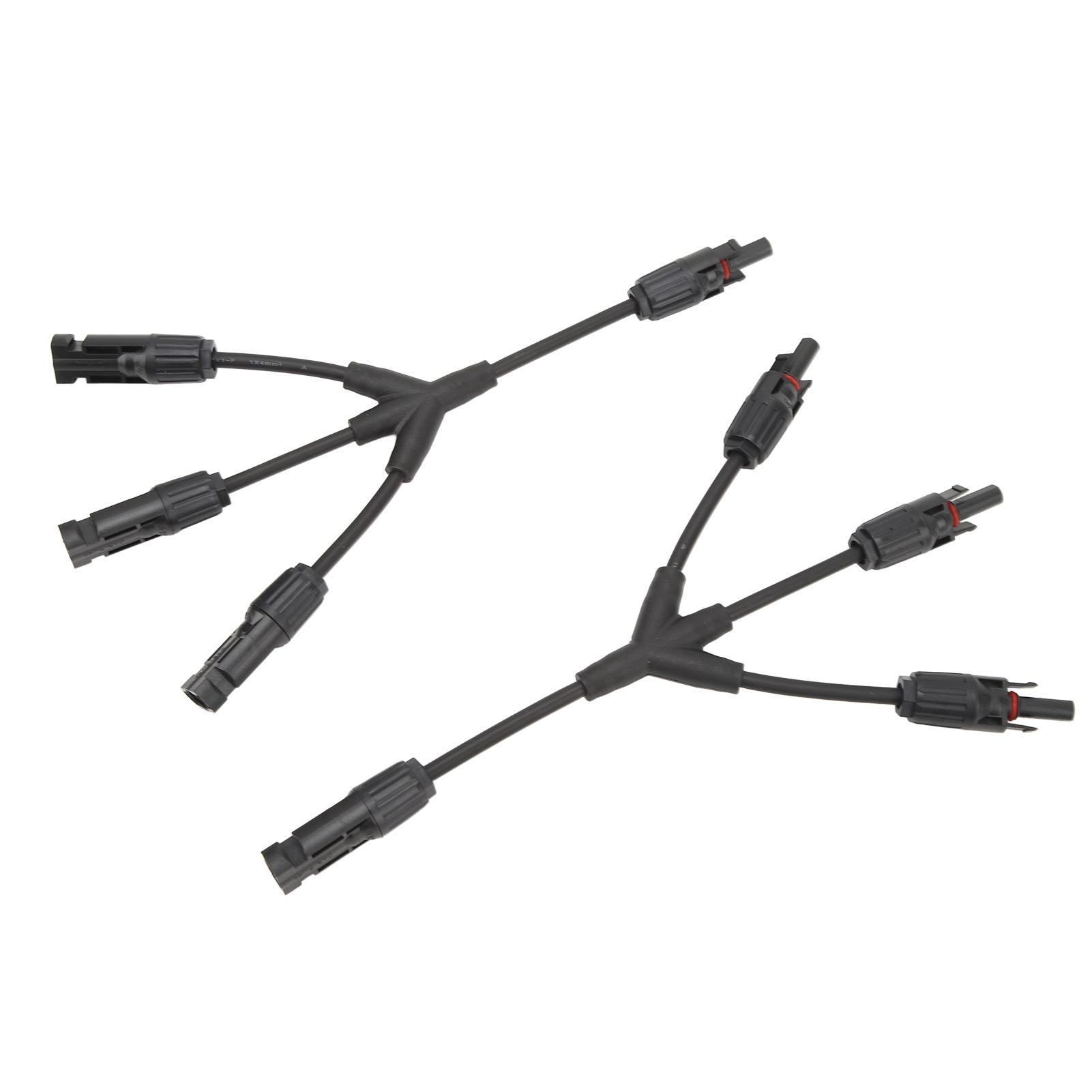 2 Pcs Solar Connectors 3 to 1 Y Branch Parallel Adapter Cable Wire Plug Tool Kit for Solar Panel
2 Pcs Solar Connectors 3 to 1 Y Branch Parallel Adapter Cable Wire Plug Tool Kit for Solar Panel