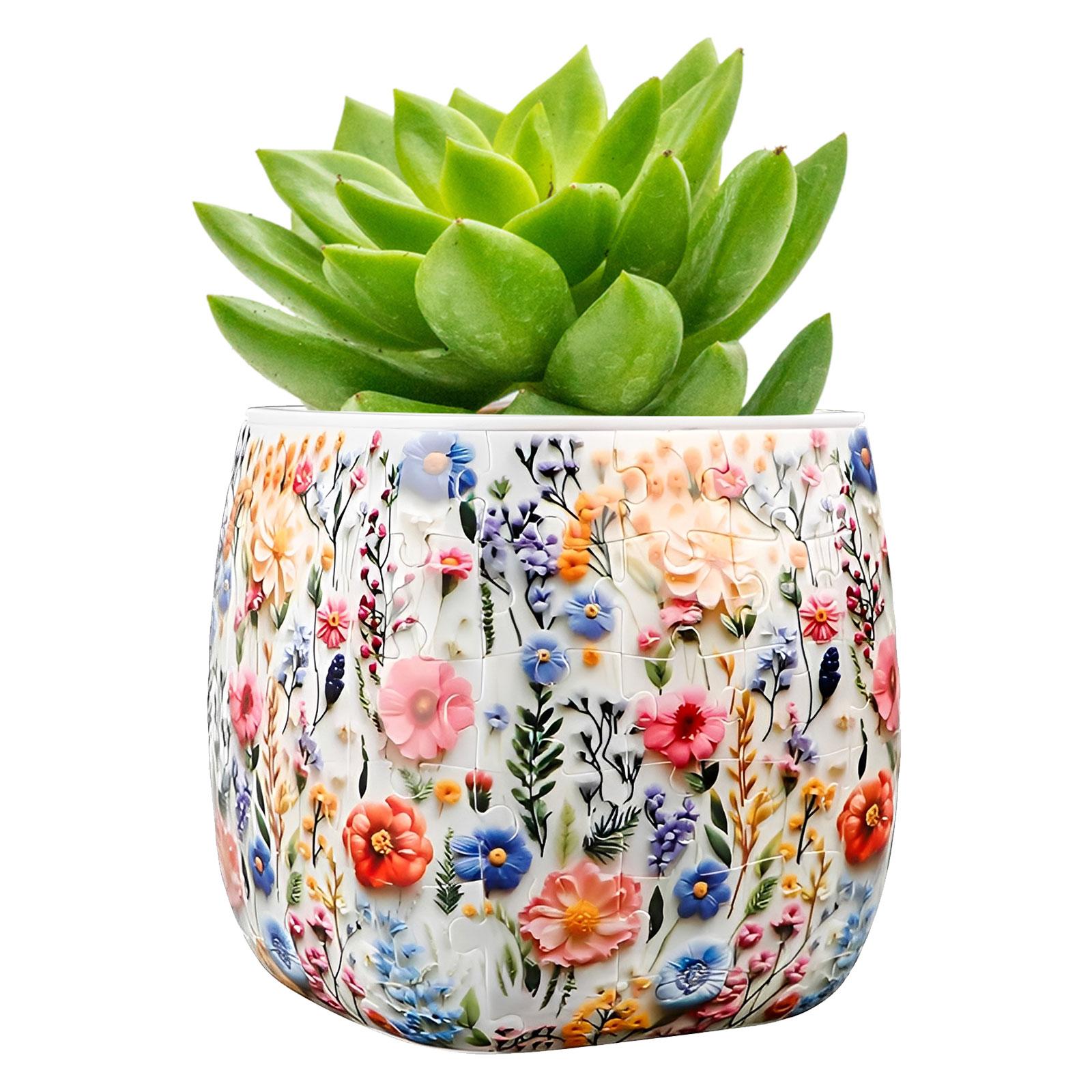 3D Plastic Puzzle Vase Creative Snap-on Puzzle Planter Unique DIY Flower Vase Home Decorative for Indoor Succulent Cactus Flower
3D Plastic Puzzle Vase Creative Snap-on Puzzle Planter Unique DIY Flower Vase Home Decorative for Indoor Succulent Cactus Flower