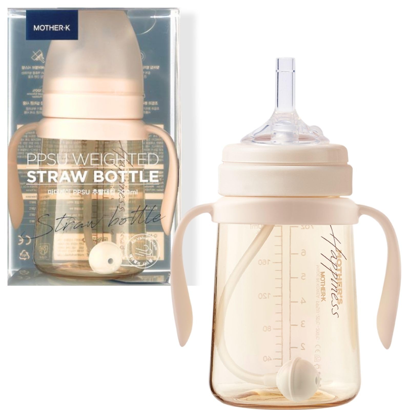 MOTHER-K Anti-Reflux Lightweight Straw Cup with Lid 200ml Approx. 6×19cm Complies with Food Sanitation Law BPA-Free Cream бежевий
MOTHER-K Anti-Reflux Lightweight Straw Cup with Lid 200ml Approx. 6×19cm Complies with Food Sanitation Law BPA-Free Cream бежевий