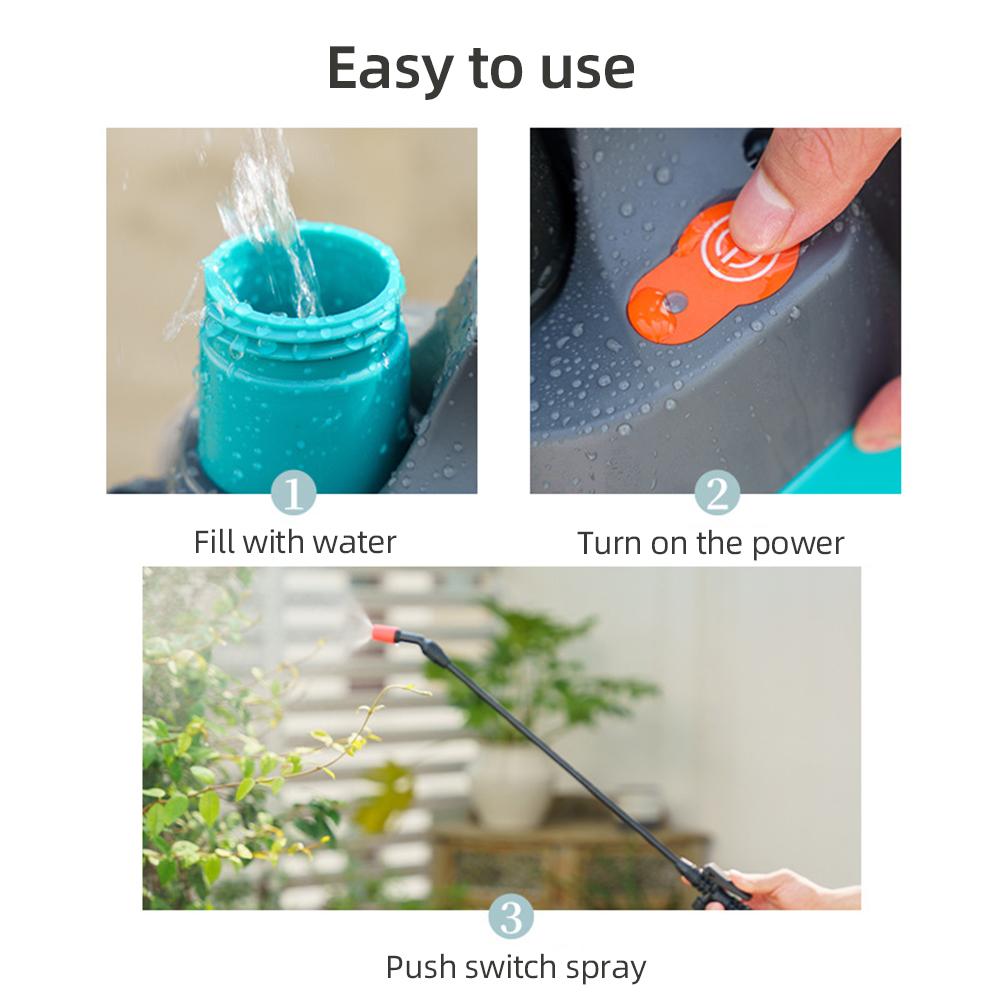 Electric Garden Sprayer 2 Gallon with 2-pattern Nozzle, Built-in 2600mAh Re able Battery, Pump Sprayer with Shoulder Strap Auto Spray
Electric Garden Sprayer 2 Gallon with 2-pattern Nozzle, Built-in 2600mAh Re able Battery, Pump Sprayer with Shoulder Strap Auto Spray