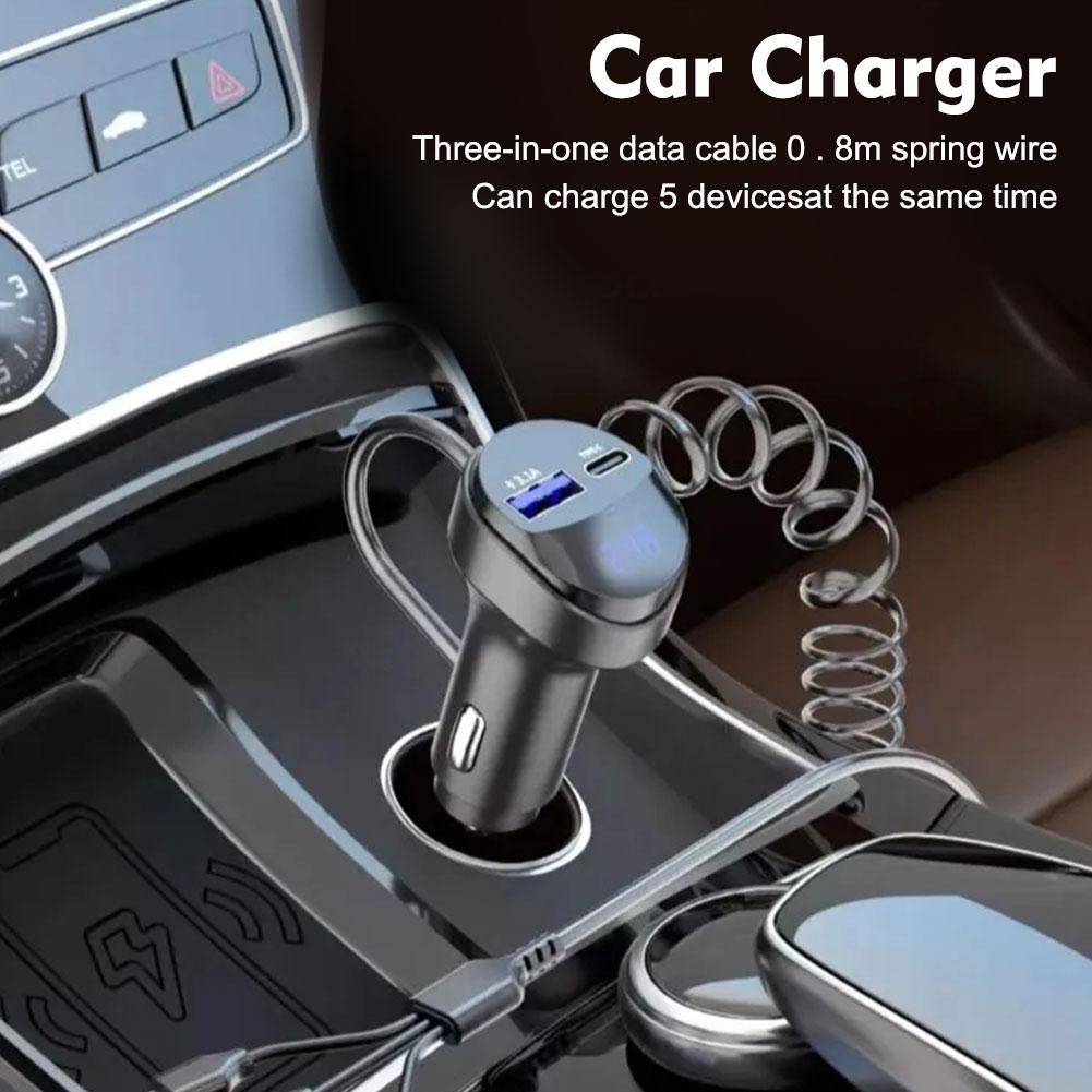 55w Car Charger Fast Charging Retractable Adapter For 14 13 12 For For Cigarette Lighter Car Accessor X2o1
55w Car Charger Fast Charging Retractable Adapter For 14 13 12 For For Cigarette Lighter Car Accessor X2o1