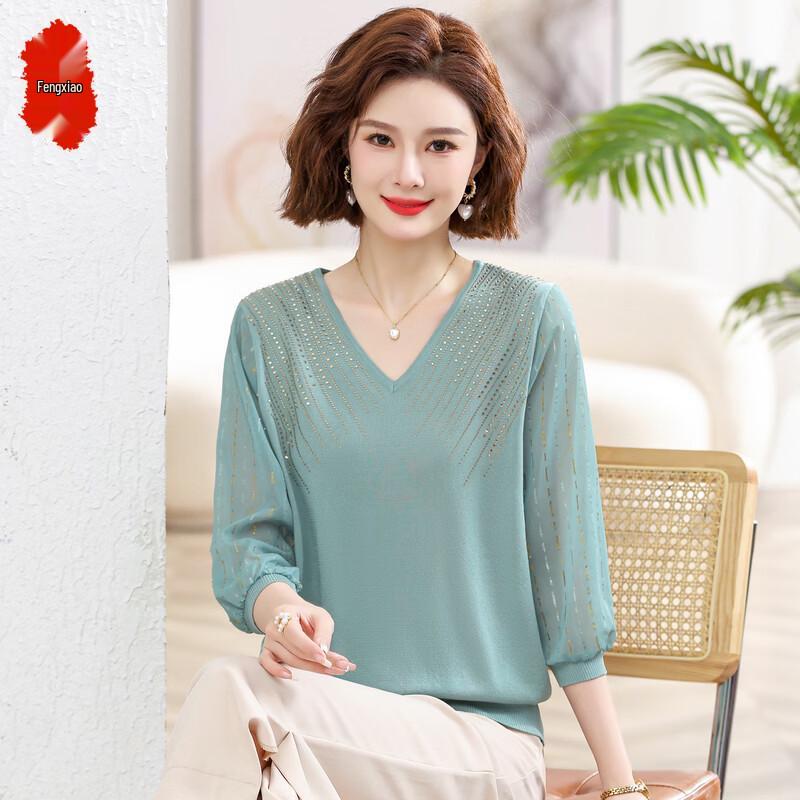 Women s Simple V-Neck Seven-Quarter Sleeve Pullover Top 2XL
Women s Simple V-Neck Seven-Quarter Sleeve Pullover Top 2XL