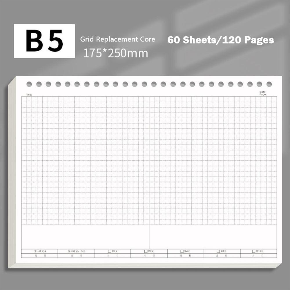 Блокнот на спіралі/з горизонтальною лінією B5 Планер Журнал Книга Потовщений Щоденник Для щоденного використання 60pcs refills 01
Блокнот на спіралі/з горизонтальною лінією B5 Планер Журнал Книга Потовщений Щоденник Для щоденного використання 60pcs refills 01
