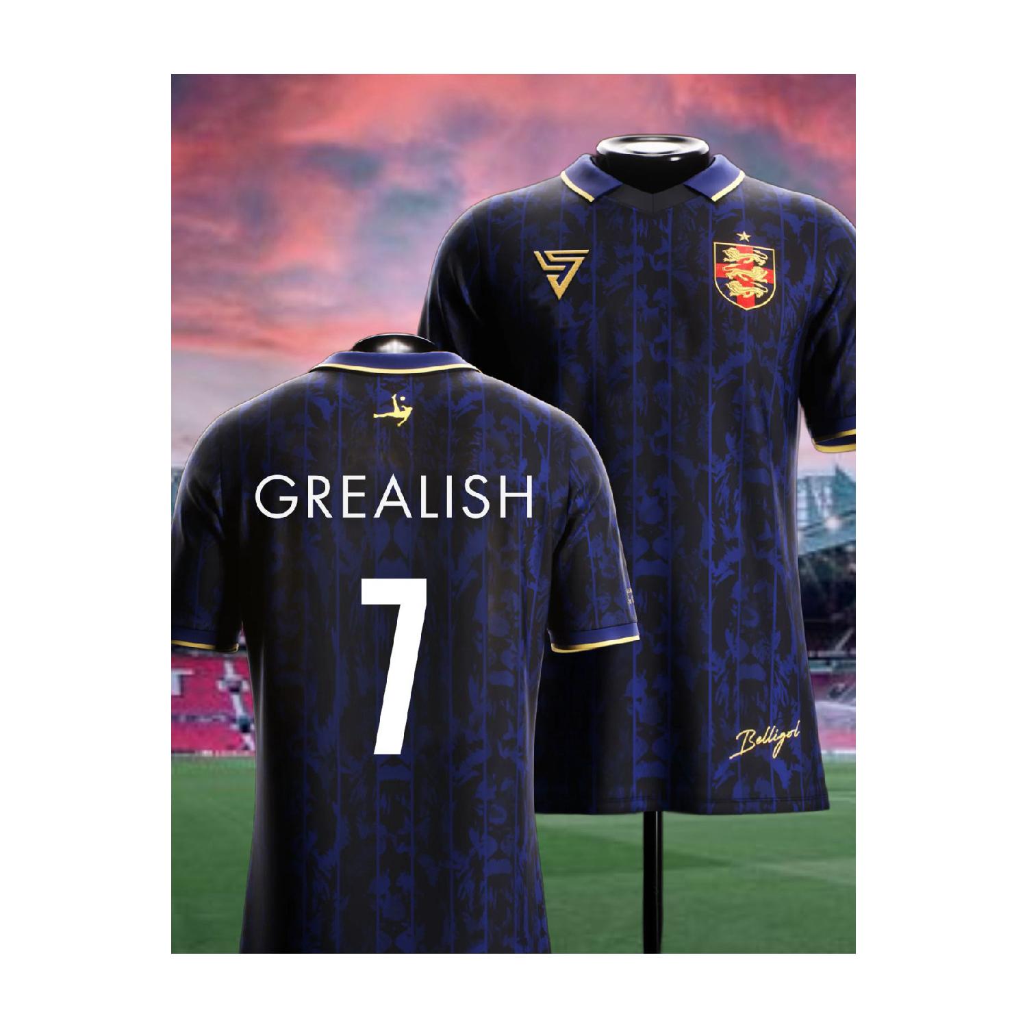 Англия Grealish Специальный дизайн Футбол Джерси Дышащая полиэфирная ткань Футбол Джерси S синий белл
Англия Grealish Специальный дизайн Футбол Джерси Дышащая полиэфирная ткань Футбол Джерси S синий белл
