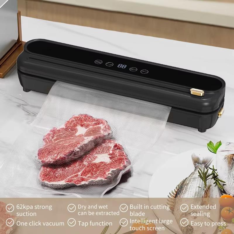 Electric Vacuum Sealer Built-in Cutter Kitchen Food Storage Seal Touch Button Dry/Wet Food Sealing Packaging Vacuum Machine UK Plug чорний
Electric Vacuum Sealer Built-in Cutter Kitchen Food Storage Seal Touch Button Dry/Wet Food Sealing Packaging Vacuum Machine UK Plug чорний