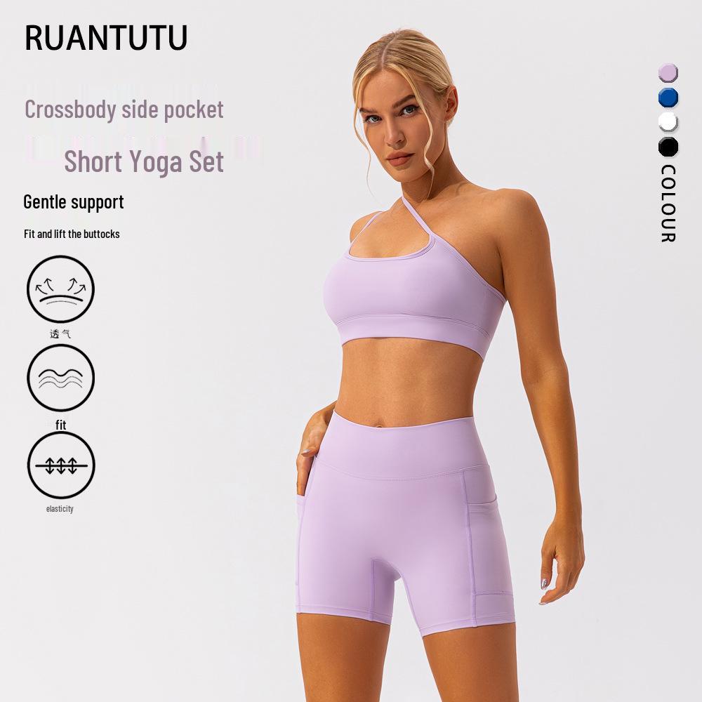 Quick-Dry High-Waist Yoga Shorts & One-Shoulder Sports Bra Set for Women M лаванда фіолетовий колір
Quick-Dry High-Waist Yoga Shorts & One-Shoulder Sports Bra Set for Women M лаванда фіолетовий колір