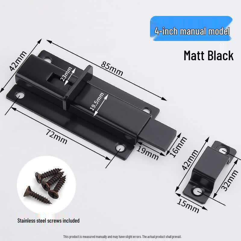 Rongyu 4-inch Black Stainless Steel Manual Latch
Rongyu 4-inch Black Stainless Steel Manual Latch