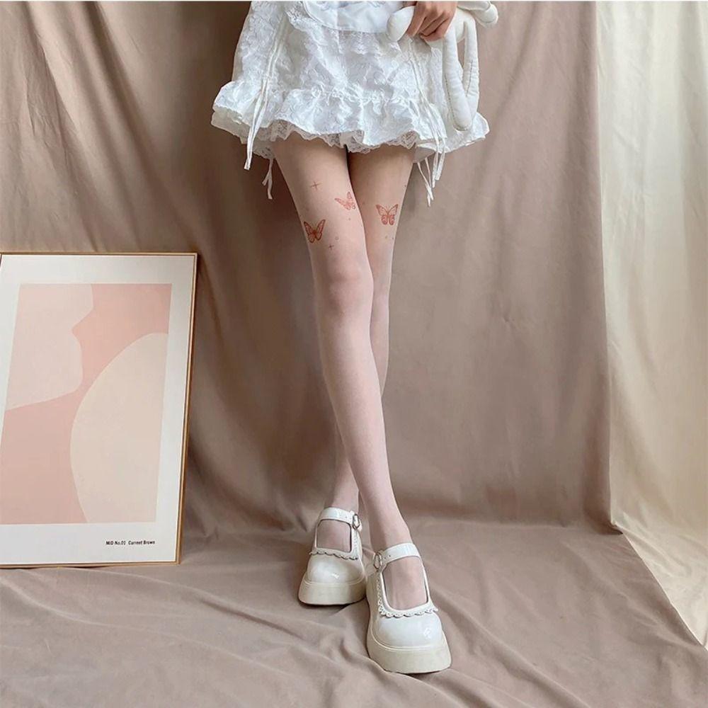 Breathable JK Lolita Girls Tights Elastic Nude Pantyhose Ultra-thin Sexy Butterfly Stockings Girl nude 2 butterflies
Breathable JK Lolita Girls Tights Elastic Nude Pantyhose Ultra-thin Sexy Butterfly Stockings Girl nude 2 butterflies