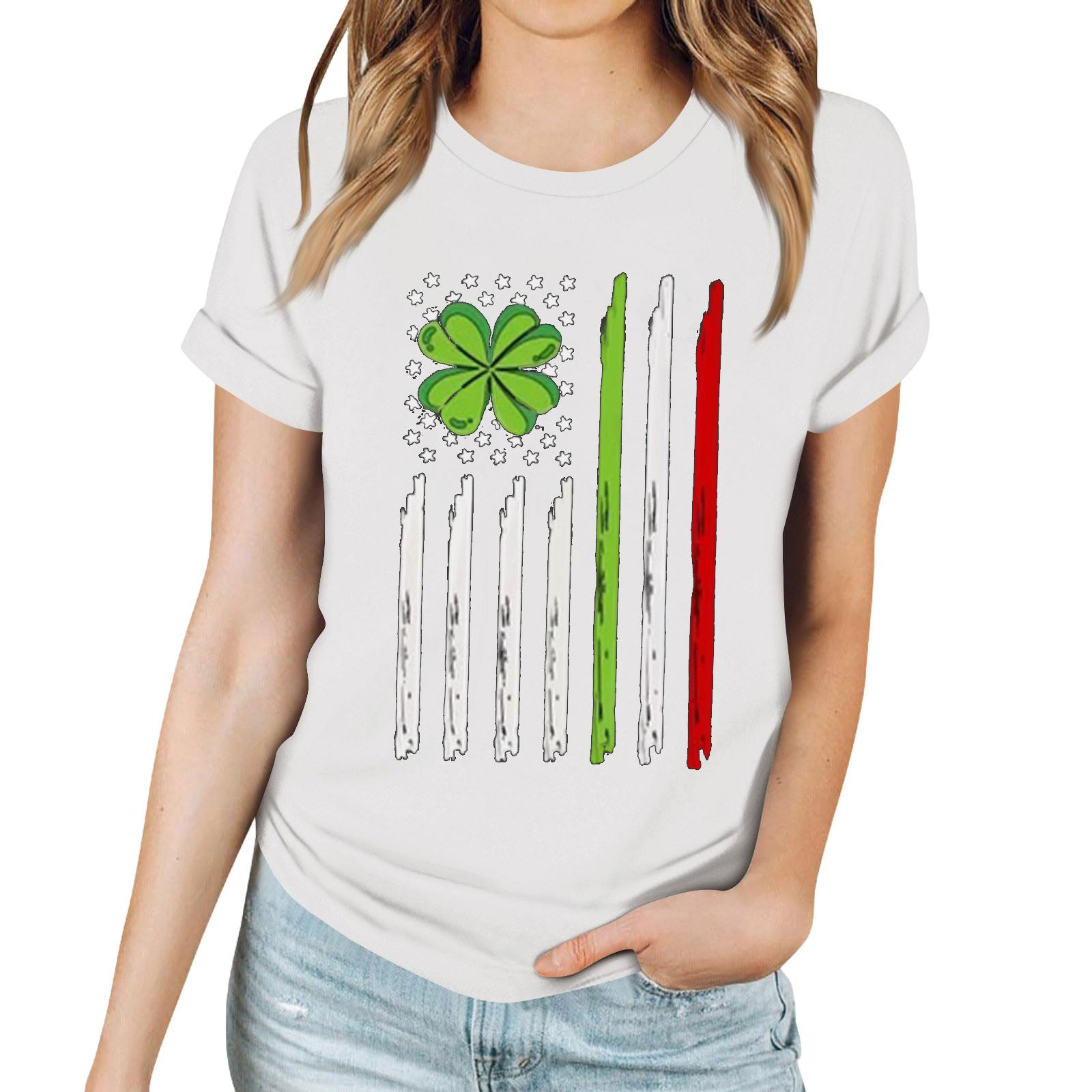 Women s Casual Printed T-Shirt Round Neck Pullover Short Sleeve Top XL
Women s Casual Printed T-Shirt Round Neck Pullover Short Sleeve Top XL