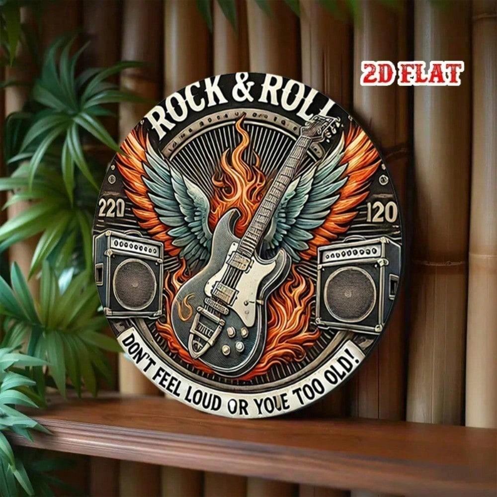 Retro Rock & Roll Electric Guitar Metal Wall Sign 20cm Vintage Aluminum Plaque for Garage Man Cave Decor різнокольоровий
Retro Rock & Roll Electric Guitar Metal Wall Sign 20cm Vintage Aluminum Plaque for Garage Man Cave Decor різнокольоровий