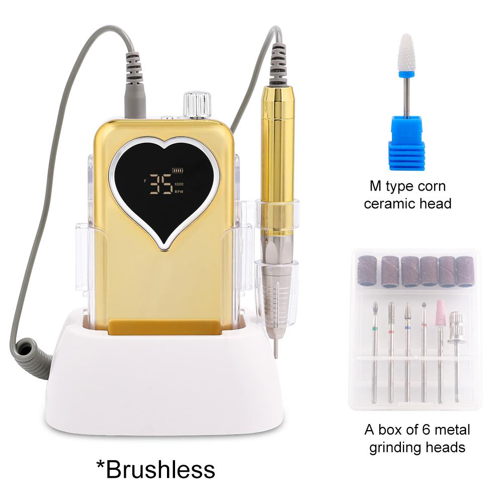 BEPAN Brushless 85W Metallic Gold Bright 35000rpm Rechargeable Nail Drill Portable Cordless Nail Drill Machine Set Manicure US
BEPAN Brushless 85W Metallic Gold Bright 35000rpm Rechargeable Nail Drill Portable Cordless Nail Drill Machine Set Manicure US