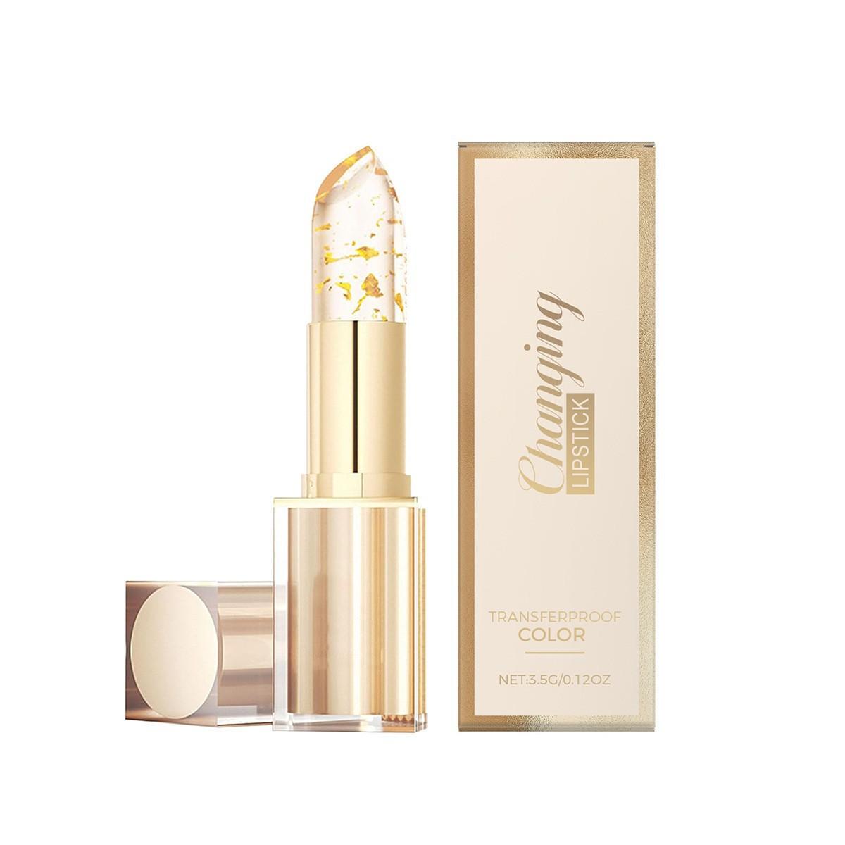 Gold Glitter Temperature Color Changing Lipstick, Carotene & Vitamin E, Long Lasting, Non-fading & Non-stick Cup Lip Balm 1
Gold Glitter Temperature Color Changing Lipstick, Carotene & Vitamin E, Long Lasting, Non-fading & Non-stick Cup Lip Balm 1