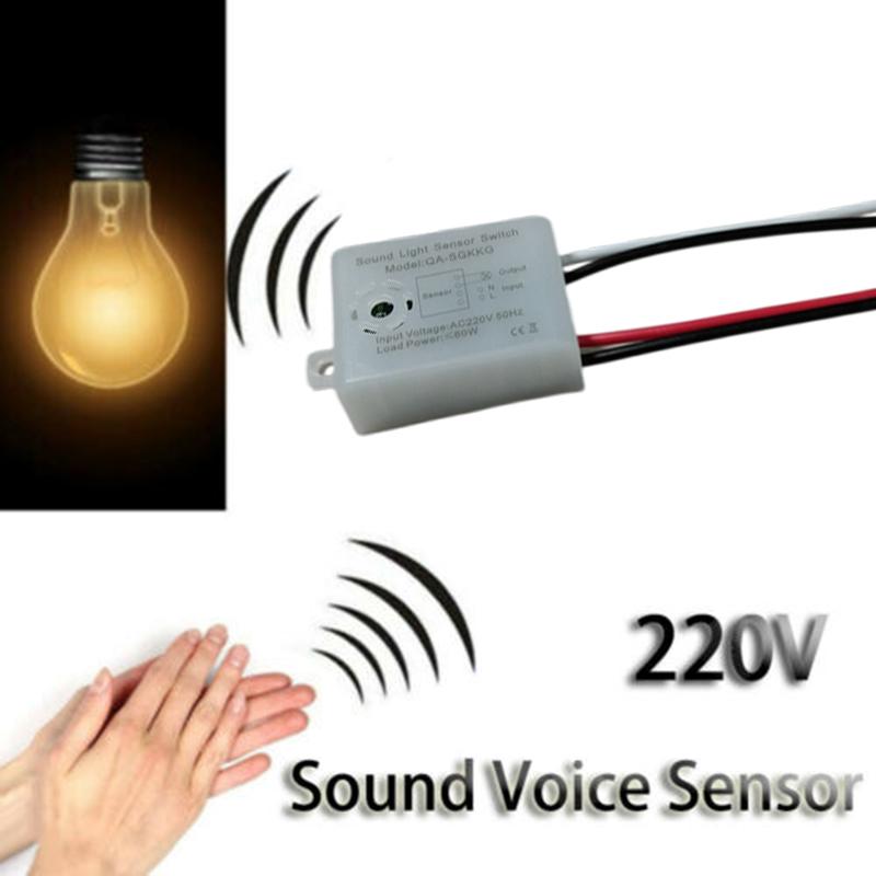 Intelligent Voice Activated Light Switch Voice Sensor Switch Module Detector Intelligent Auto On Off Light for Corridor Bath 220v
Intelligent Voice Activated Light Switch Voice Sensor Switch Module Detector Intelligent Auto On Off Light for Corridor Bath 220v