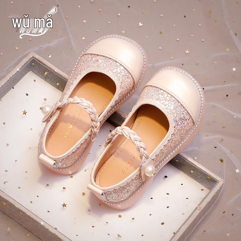 Wuma Girls Crystal Rhinestone Shoes - 2025 Spring/Autumn Princess Style, Soft Sole Leather for Little Girls Size 28, Length About 18.1CM рожевий
Wuma Girls Crystal Rhinestone Shoes - 2025 Spring/Autumn Princess Style, Soft Sole Leather for Little Girls Size 28, Length About 18.1CM рожевий