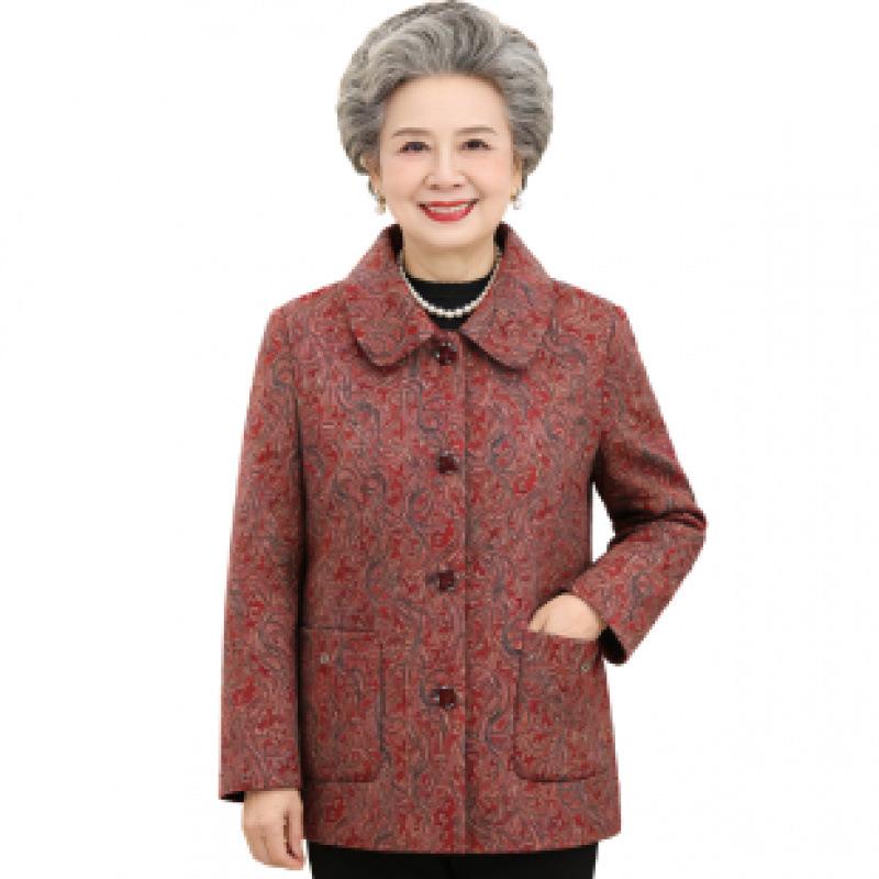 Fashionable Lapel Jacket for Middle-Aged and Elderly Women: Grandma Style for Spring and Autumn 3XL (120-130 jin) красный
Fashionable Lapel Jacket for Middle-Aged and Elderly Women: Grandma Style for Spring and Autumn 3XL (120-130 jin) красный