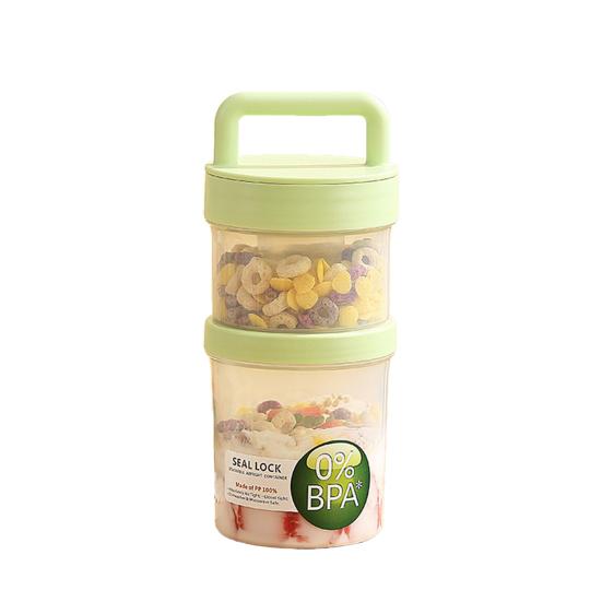 Portable Breakfast Cup with Built-In Spoon Double Layer Salad Container for Overnight Oats BPA-Free Microwave-Safe Fruit Bowl for Meal Prep Gym Office
Portable Breakfast Cup with Built-In Spoon Double Layer Salad Container for Overnight Oats BPA-Free Microwave-Safe Fruit Bowl for Meal Prep Gym Office